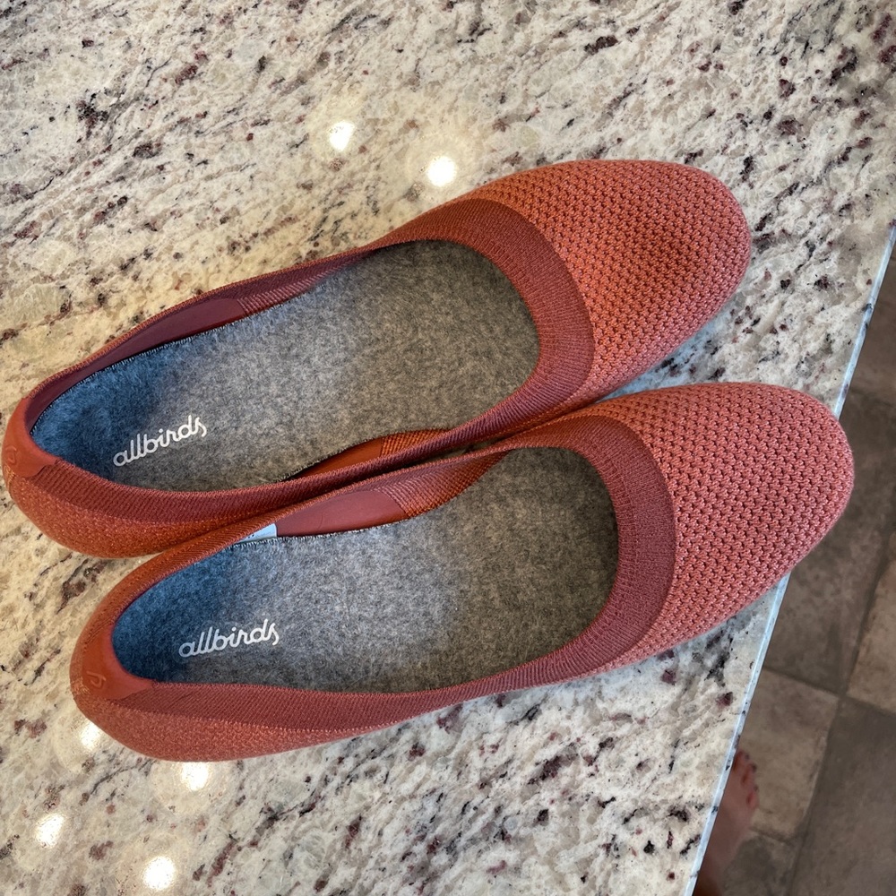 Allbird tree breezer flats size 11, worn once!